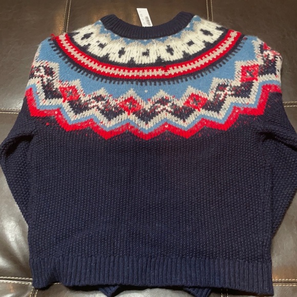 NAVY CHERRY 🍒 Zigzag Fair Isle sweater - Picture 5 of 11